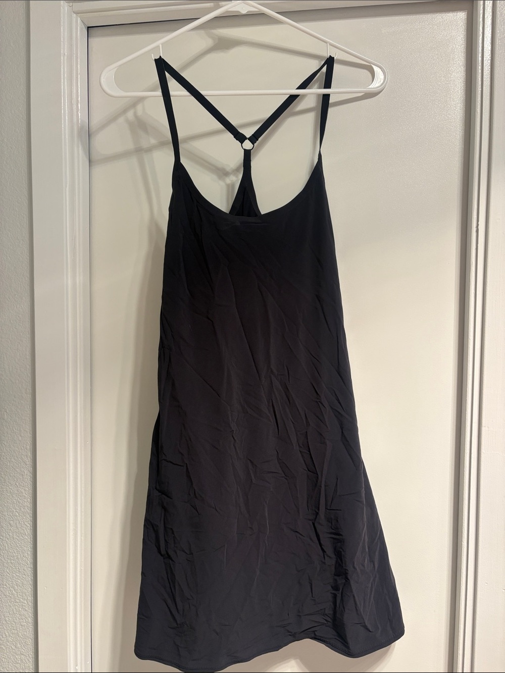Outdoor Voices Black Racerback Slip Mini Dress